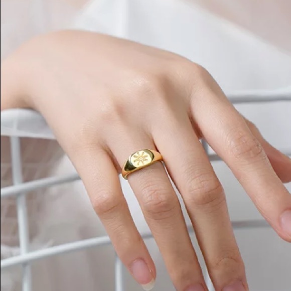 ☀️18K gold plated open ring - Picture 3 of 5